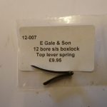 Gale top lever spring