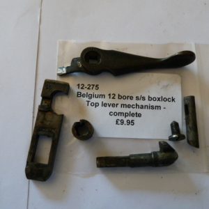 Belgium 12 gauge top lever locking mechanism