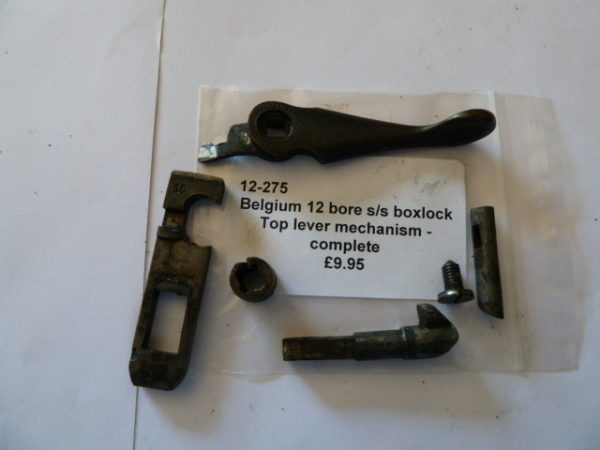 Belgium 12 gauge top lever locking mechanism