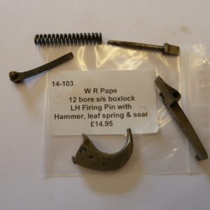 Pape boxlock left hand firing pin
