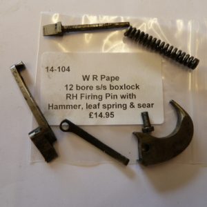 Pape boxlock right hand firing pin