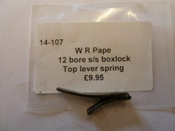 Pape boxlock top lever spring