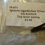 Ignacio Ugartechea 12 bore top lever spring