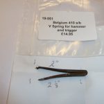 Belgium 410 single barrel V spring