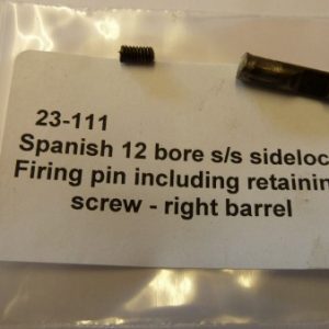 Spanish shotgun right barrel firing pin
