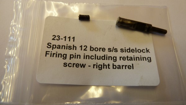 Spanish shotgun right barrel firing pin