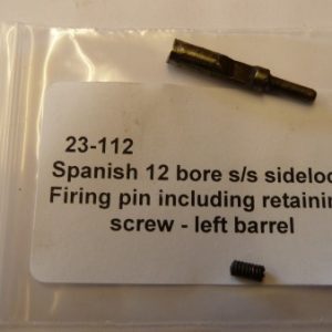 Spanish shotgun left barrel firing pin