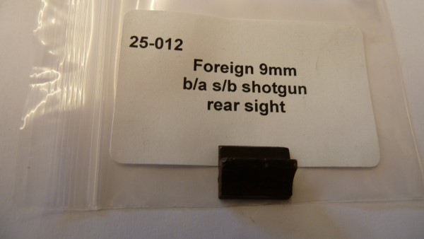 Foreign 9mm rear sight