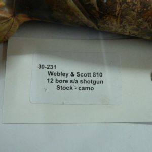 Webley & Scott 810 camo stock
