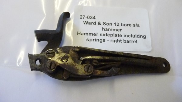 Ward right barrel hammer sideplate