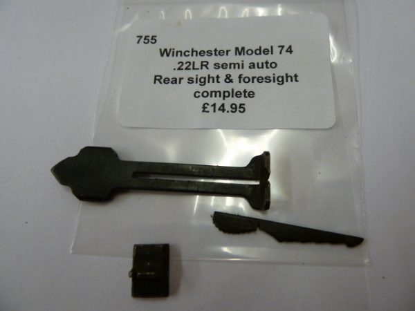 755 Rear sight and fore sight Winchester 74 rear sight and foresight