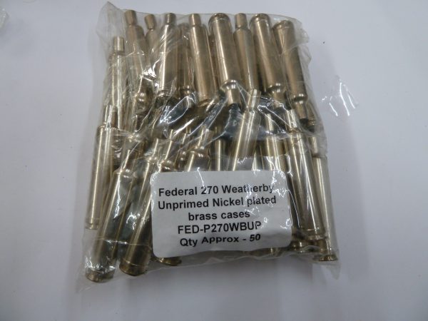 Federal .270 Weatherby Brass Cases