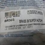 Magtech BR38 super auto brass cases