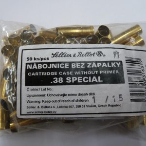 Sellier & Bellot 38 special brass cases