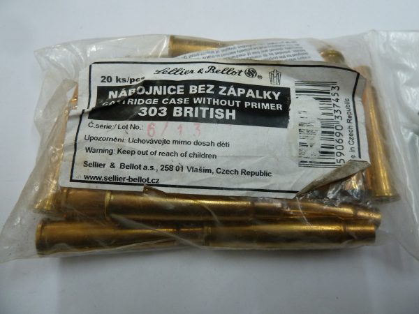 S & B 3030 british brass cases Sellier & Bellot .303 British brass cases