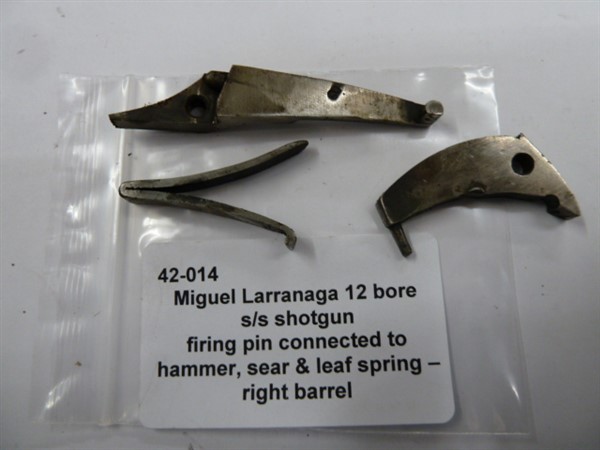 42-014 Miguel Larranaga firing pin etc right barrel Miguel Larranaga right barrel firing pin