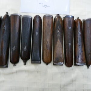 Mixed 12 bore side by side shotgun forends