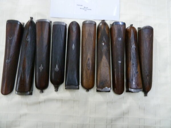 Mixed 12 bore side by side shotgun forends