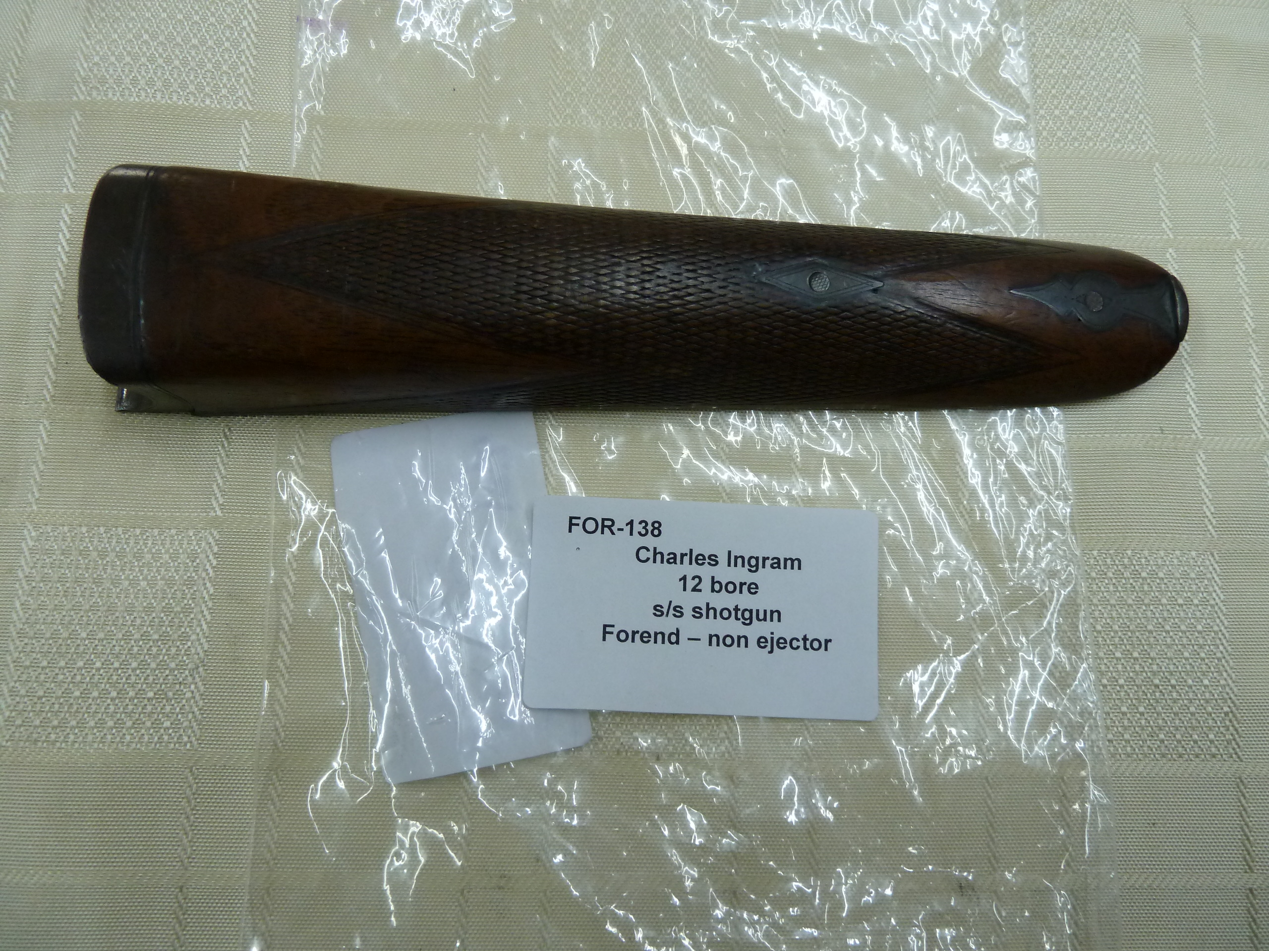 Charles Ingram side by side shotgun forend