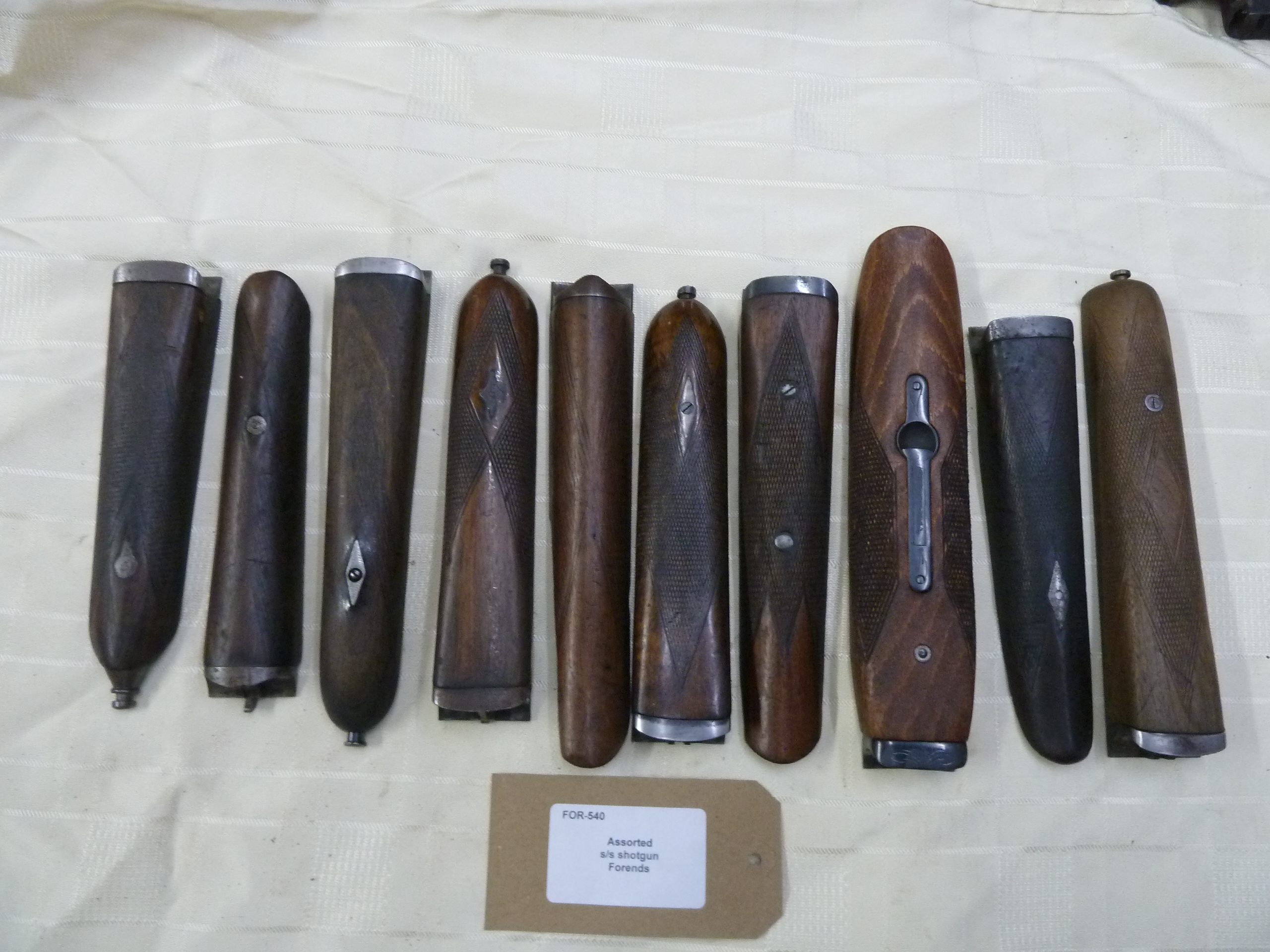 side by side 12 bore shotgun forends