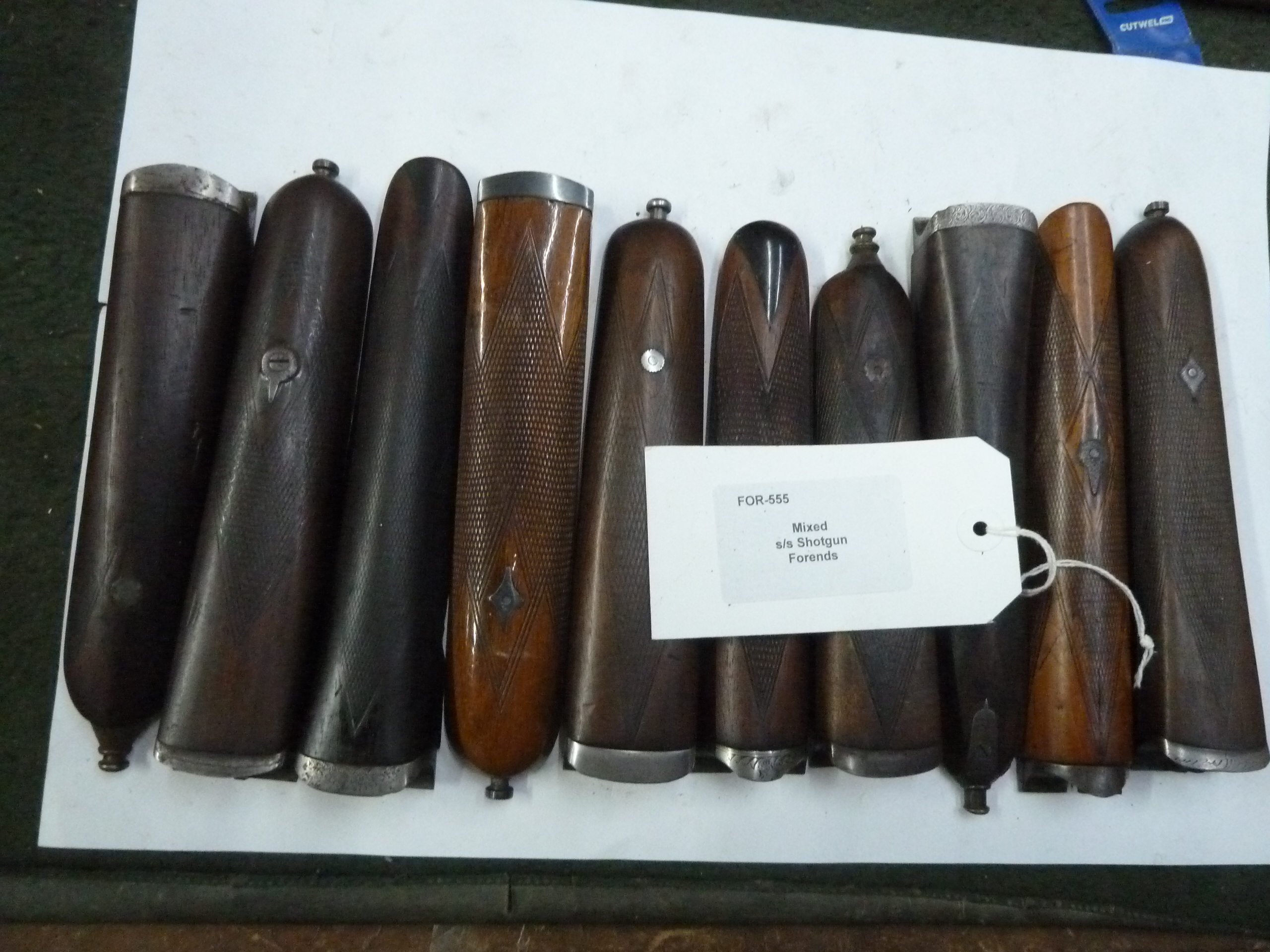 Assorted side by side shotgun forends