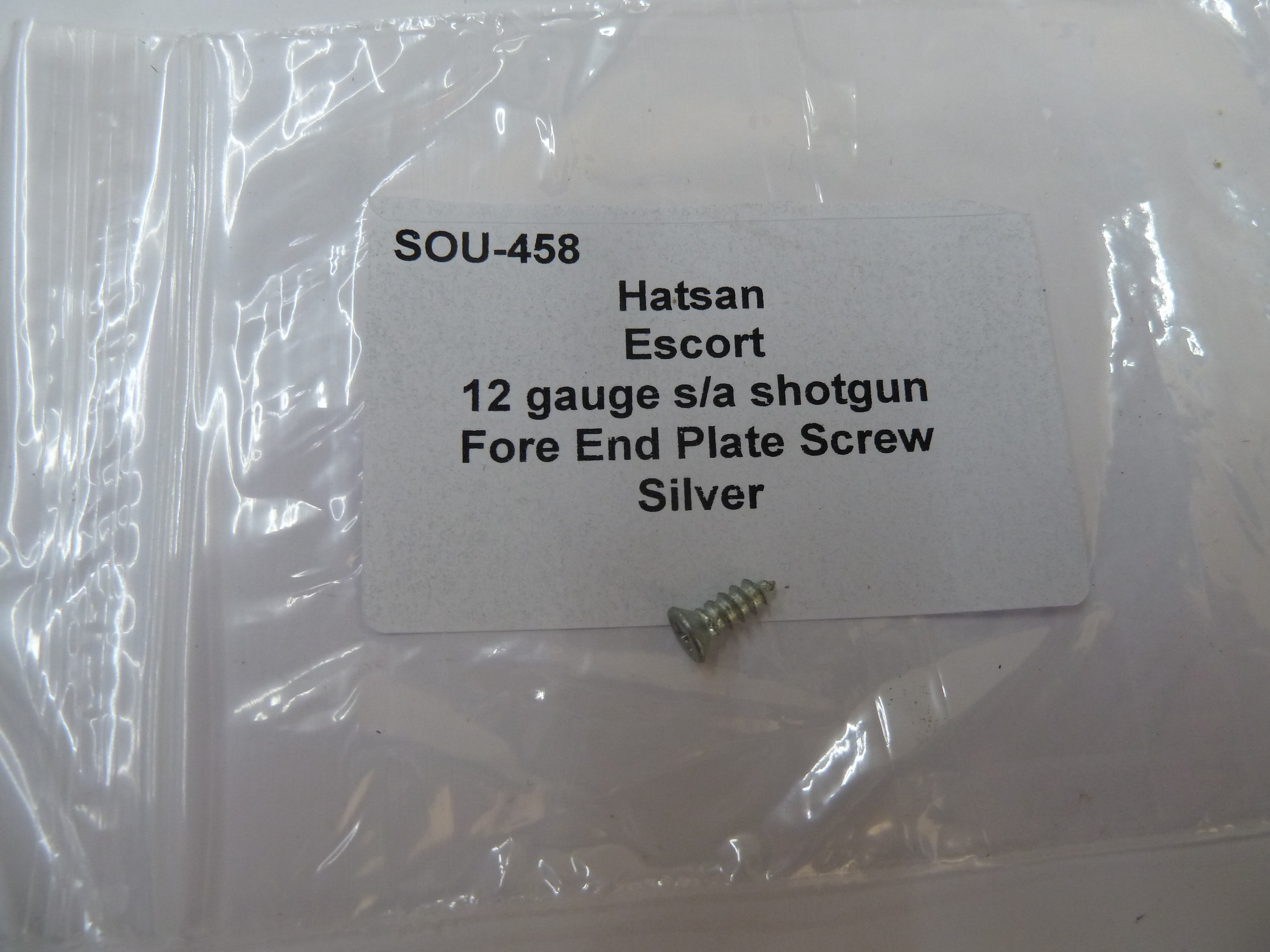 SOU-458 Hatsan Escort 12 gauge sa shgotgun forend plate screw silver