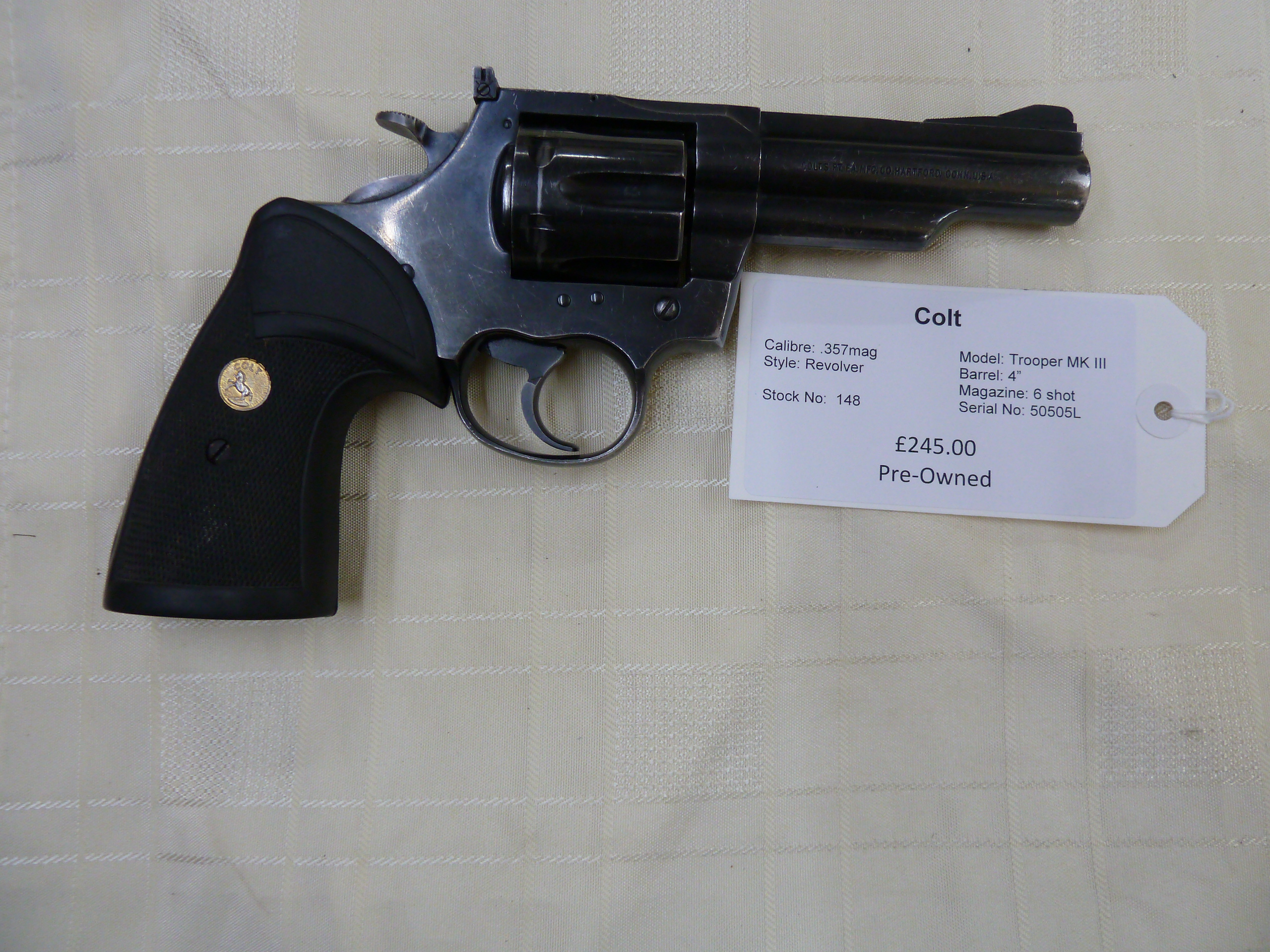 148 Colt Trooper MK III 357mag revolver (2)