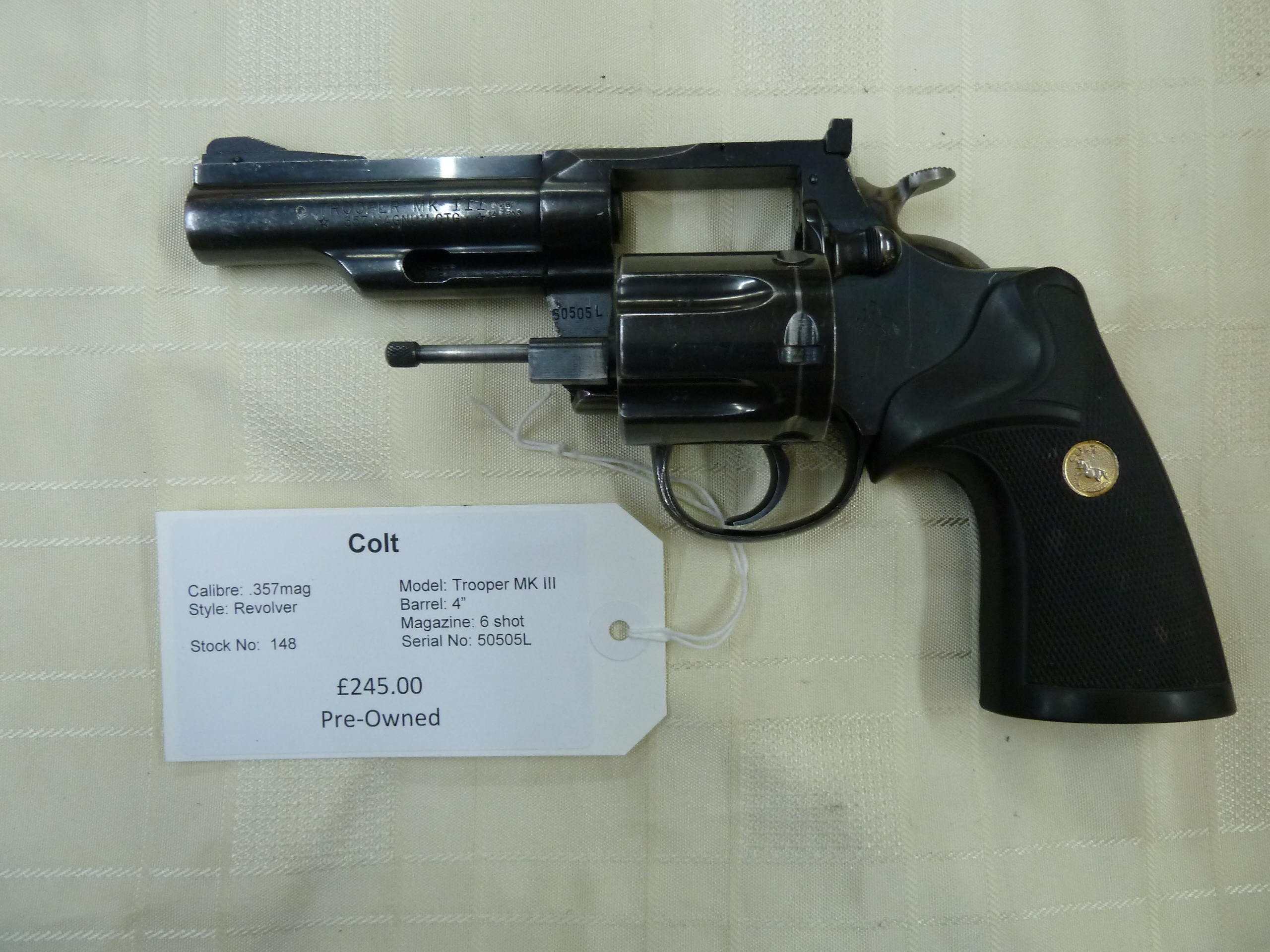 148 Colt Trooper MK III 357mag revolver (4)