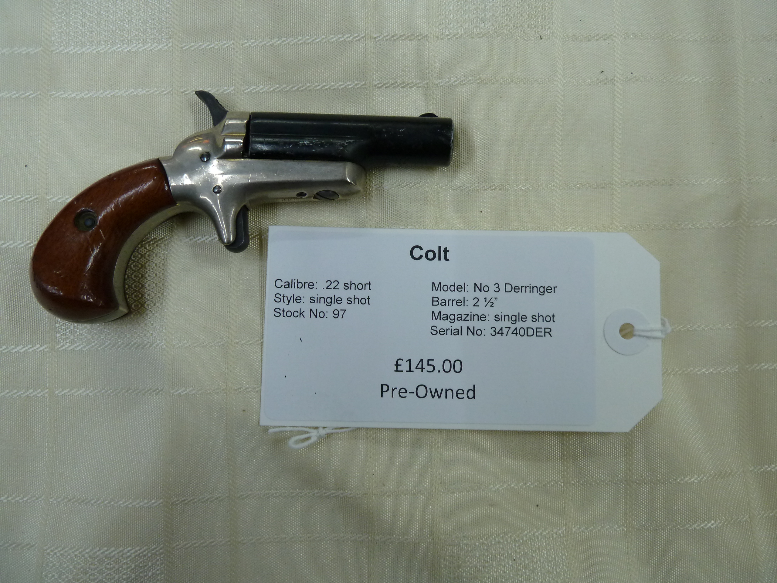 97 Colt No 3 derringer .22 short piostol (3)