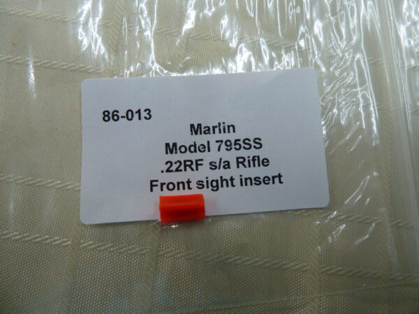 86-013 Marlin .22rf sa rifle front sight insert Marlin front sight insert