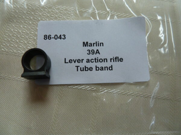 86-043 Marlin 39A lever action rifle tube band (1) Marlin 39A magazine tube band