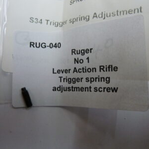 Ruger No 1 Rifle Trigger spring adjustment screw