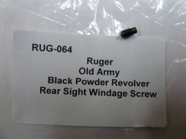 Ruger Old Army Revolver Rear Sight Windage Screw