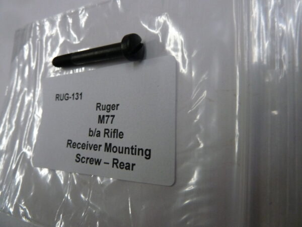Ruger M77 receiver mounting screw rear