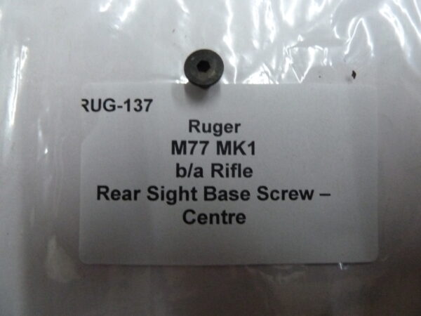 Ruger M77 MKI rear sight base centre screw