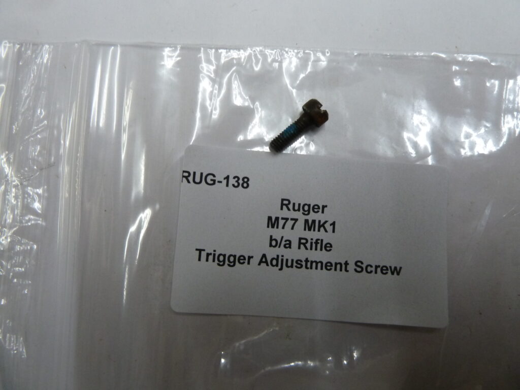 Ruger M77 MKI trigger adjustment screw Southerton Guns