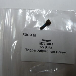 Ruger M77 MKI trigger adjustment screw