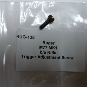 Ruger M77 MKI trigger adjustment screw