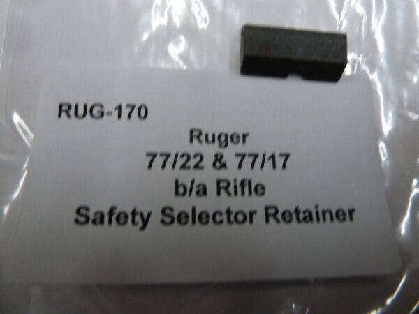 Ruger 77/17 safety selector