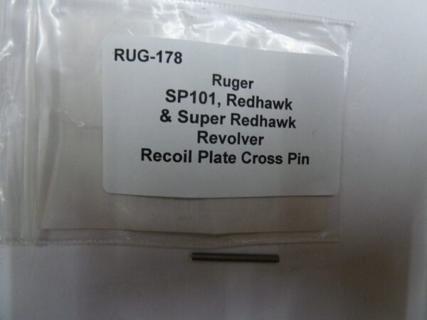 Ruger SP101 recoil plate cross pin
