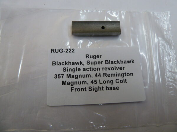 Ruger single action revolver front sight base