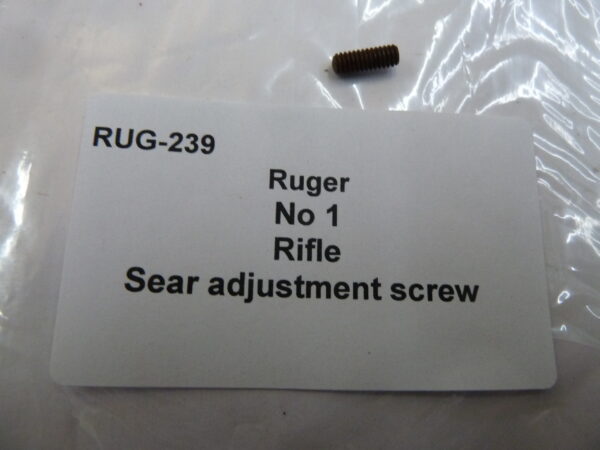 Ruger No 1 Rifle sear adjustment screw