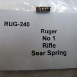 Ruger No 1 Rifle sear adjustment spring