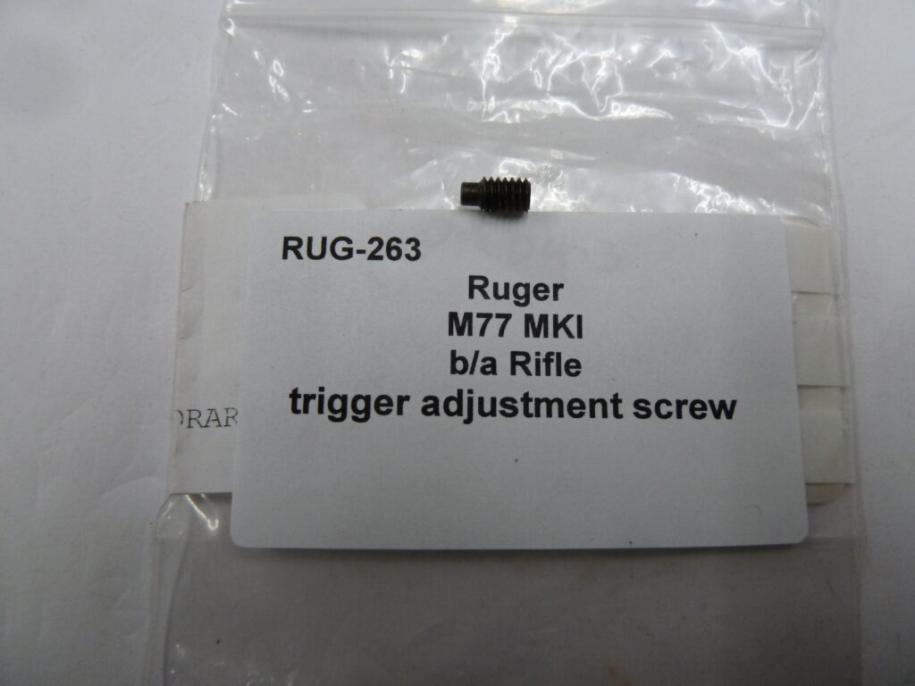 Ruger M77 MKI trigger adjustment screw Southerton Guns