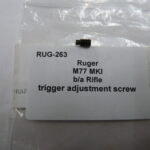 Ruger M77 MKI trigger adjustment screw