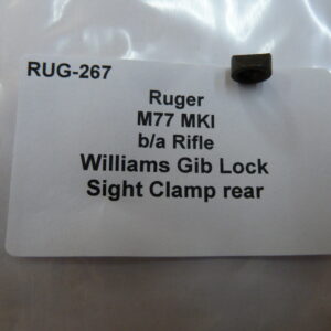 Ruger Williams Gib Lock Sight Clamp Rear