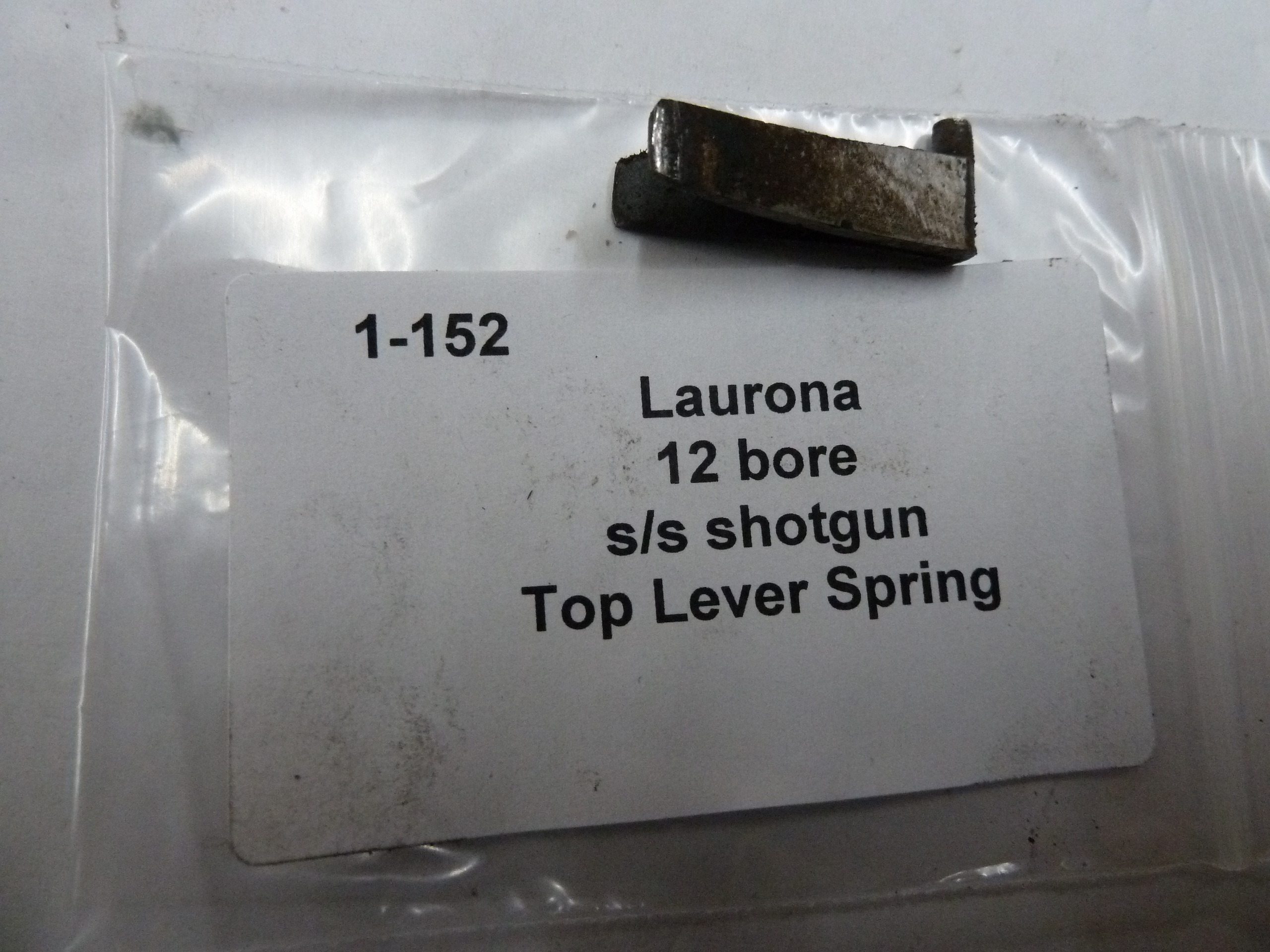 1-152 Laurona 12 bore ss shotgun top lever spring