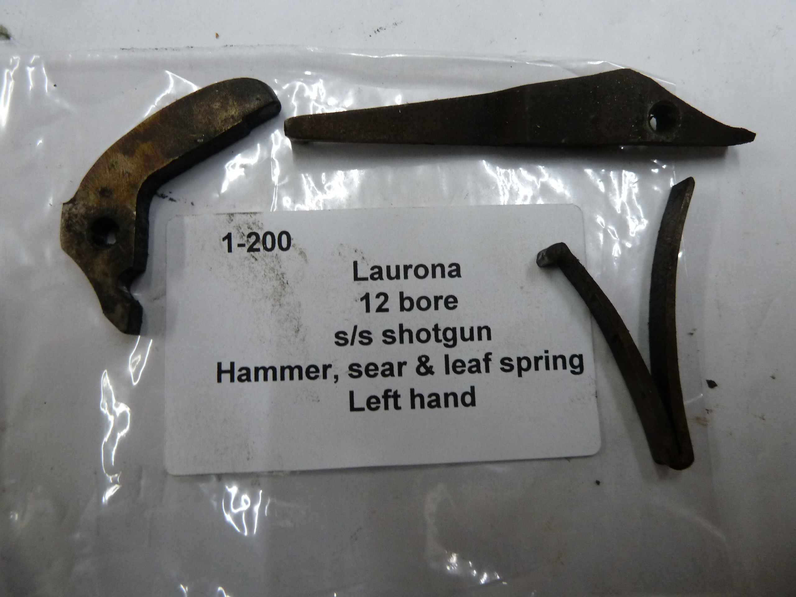 1-200 Laurona 12 bore ss shotgun hammer sear and leaf spring left hand