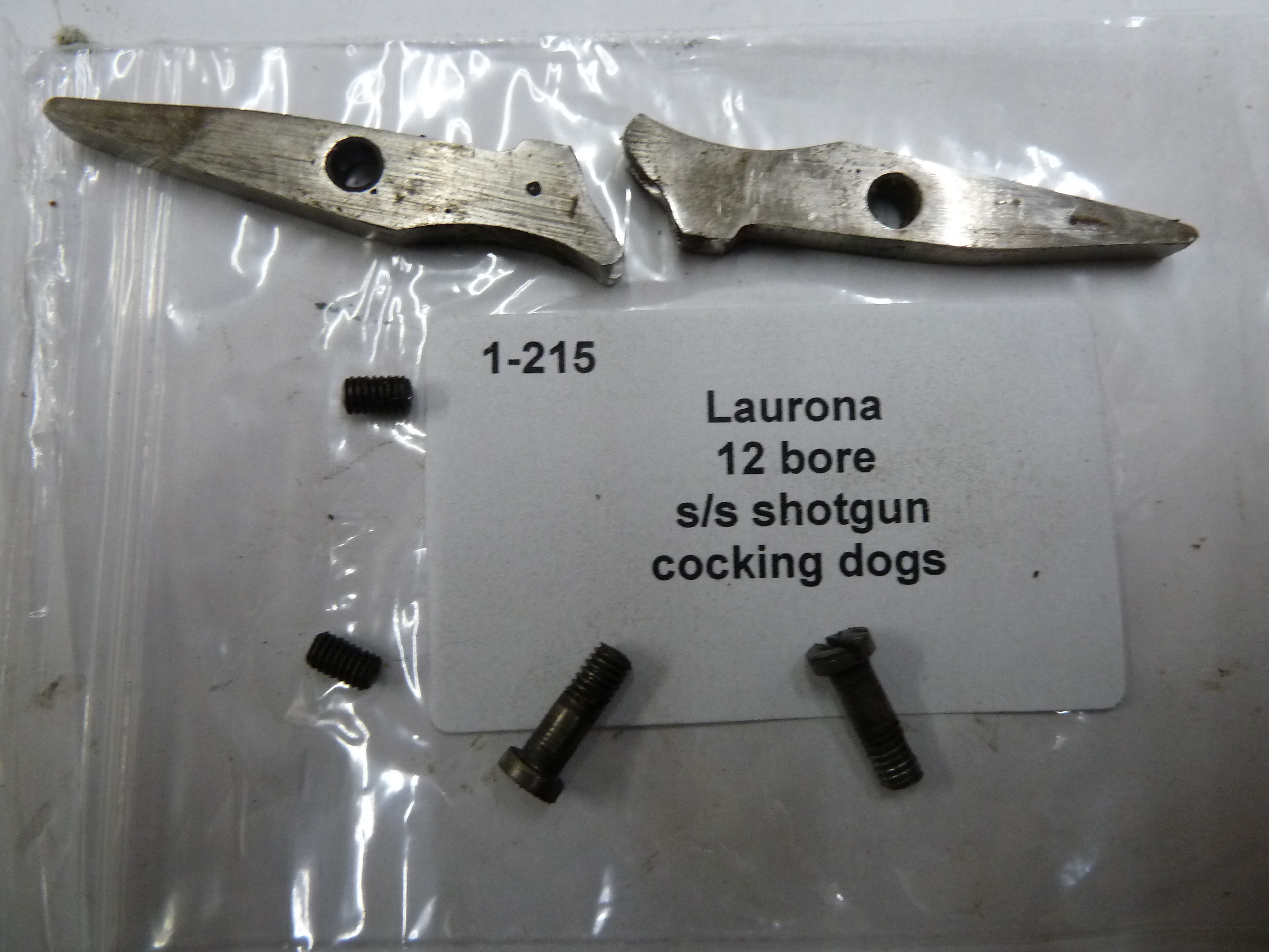 1-215 Laurona 12 bore ss shotgun cocking dogs