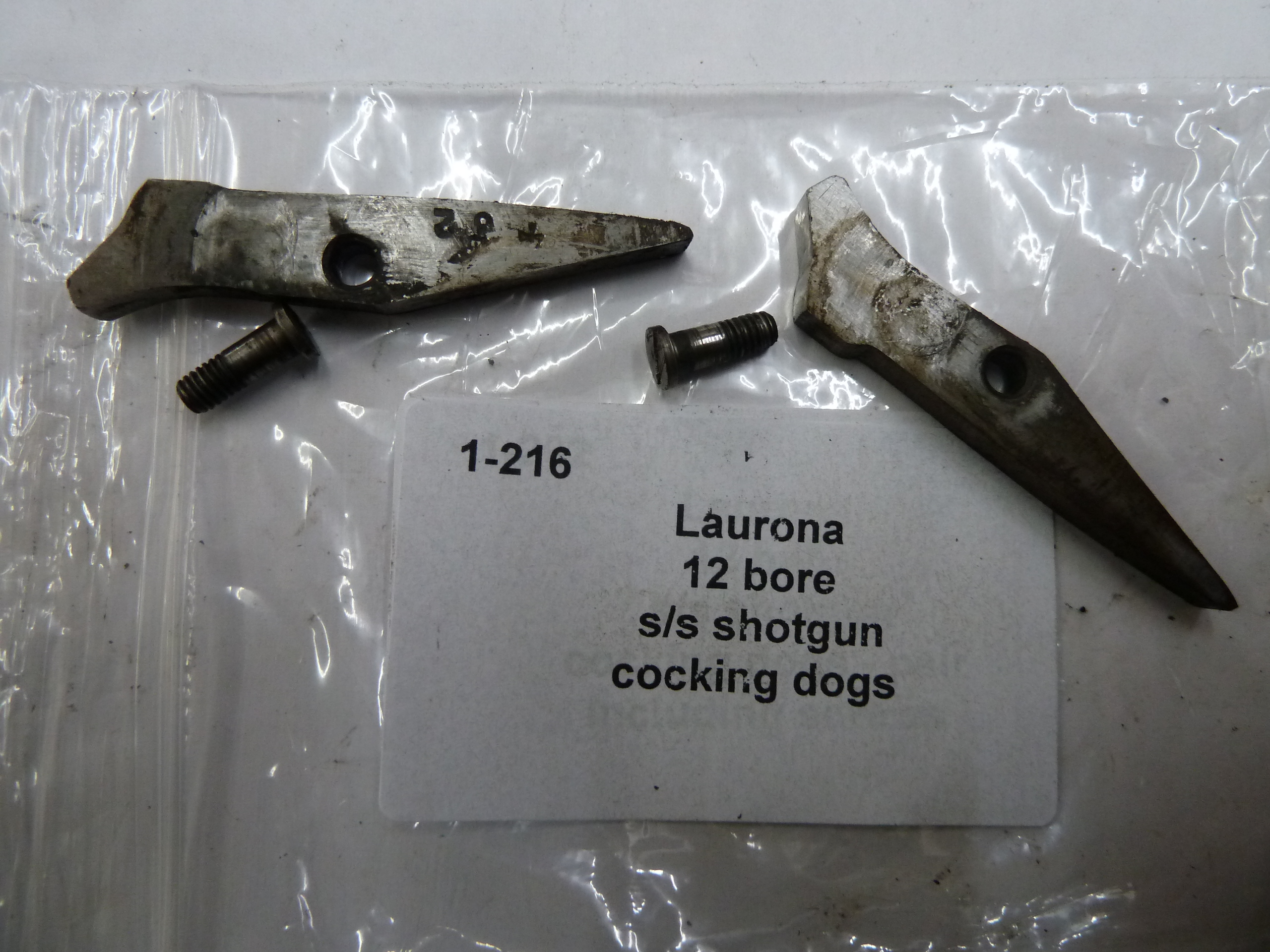 1-216 Laurona 12 bore ss shotgun cocking dogs